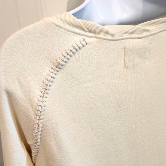 Pam & Gela NWT Cream Sweatshirt - Picture 6 of 7